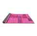 Sideview of Abstract Purple Modern Rug, abs251pur