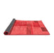 Abstract Red Modern Area Rugs