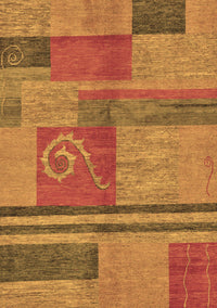 Abstract Brown Modern Rug, abs251brn