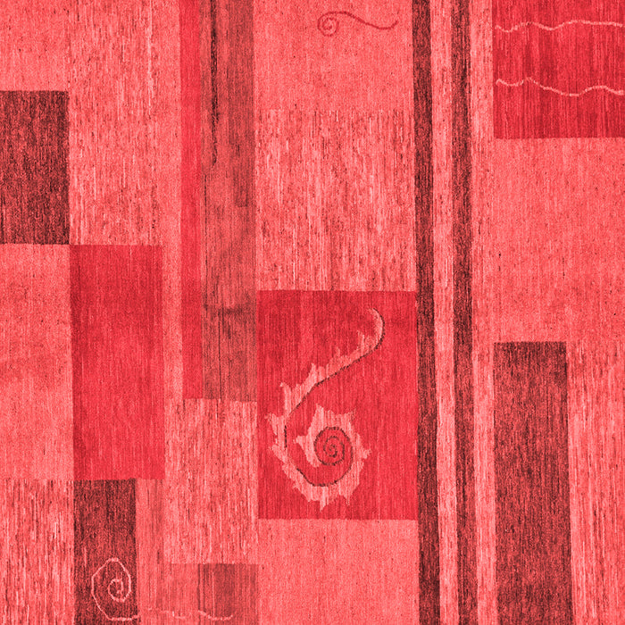 Abstract Red Modern Rug, abs251red