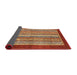 Sideview of Abstract Red Modern Rug, abs2520