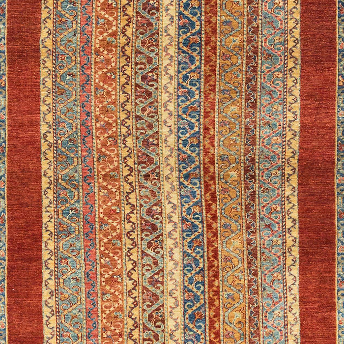 Machine Washable Abstract Red Rug, wshabs2520