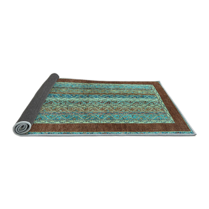 Sideview of Abstract Light Blue Modern Rug, abs2520lblu