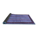 Sideview of Abstract Blue Modern Rug, abs2520blu