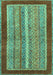 Abstract Turquoise Modern Rug, abs2520turq