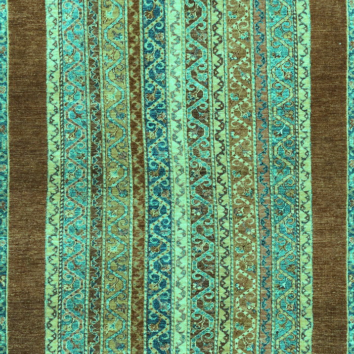 Machine Washable Abstract Turquoise Modern Area Rugs, wshabs2520turq