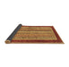 Sideview of Abstract Brown Modern Rug, abs2520brn