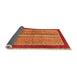 Sideview of Abstract Orange Modern Rug, abs2520org