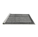 Sideview of Machine Washable Abstract Gray Modern Rug, wshabs2520gry