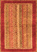 Abstract Orange Modern Rug, abs2520org