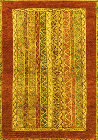 Abstract Yellow Modern Rug, abs2520yw