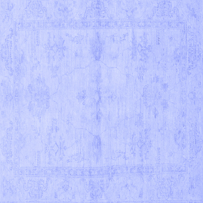 Square Machine Washable Abstract Blue Modern Rug, wshabs2521blu