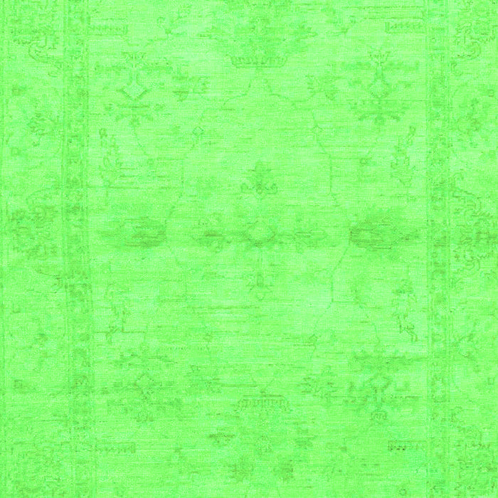 Machine Washable Abstract Green Modern Area Rugs, wshabs2521grn