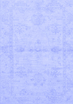 Abstract Blue Modern Rug, abs2521blu