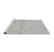 Sideview of Machine Washable Abstract Gray Modern Rug, wshabs2521gry