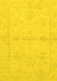 Abstract Yellow Modern Rug, abs2521yw