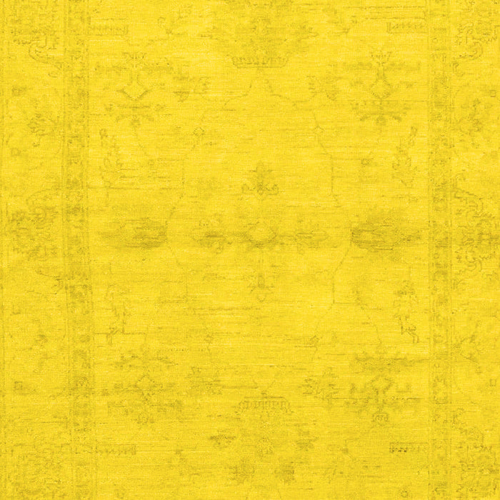 Abstract Yellow Modern Rug, abs2521yw