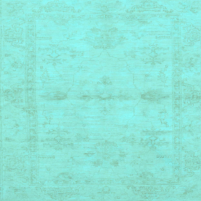 Square Abstract Light Blue Modern Rug, abs2521lblu