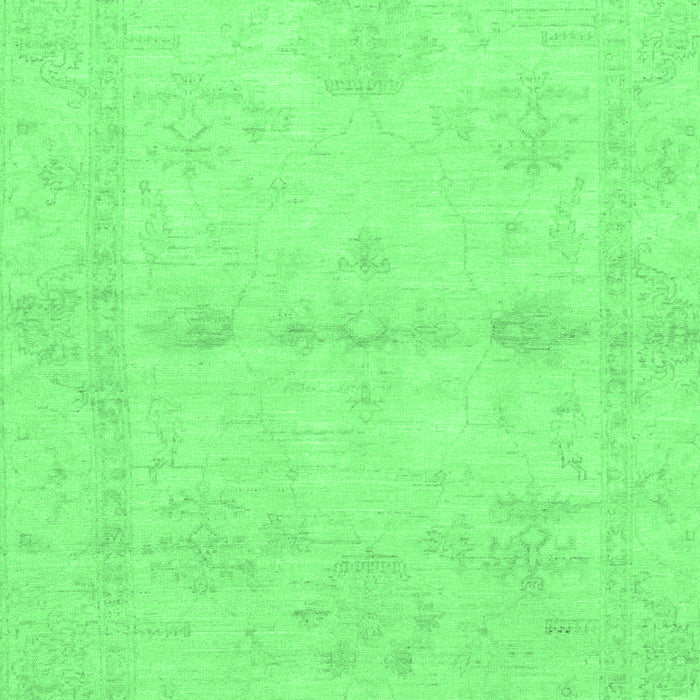 Machine Washable Abstract Emerald Green Modern Area Rugs, wshabs2521emgrn