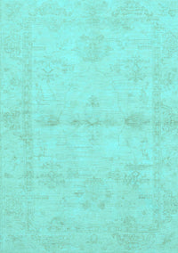 Abstract Light Blue Modern Rug, abs2521lblu