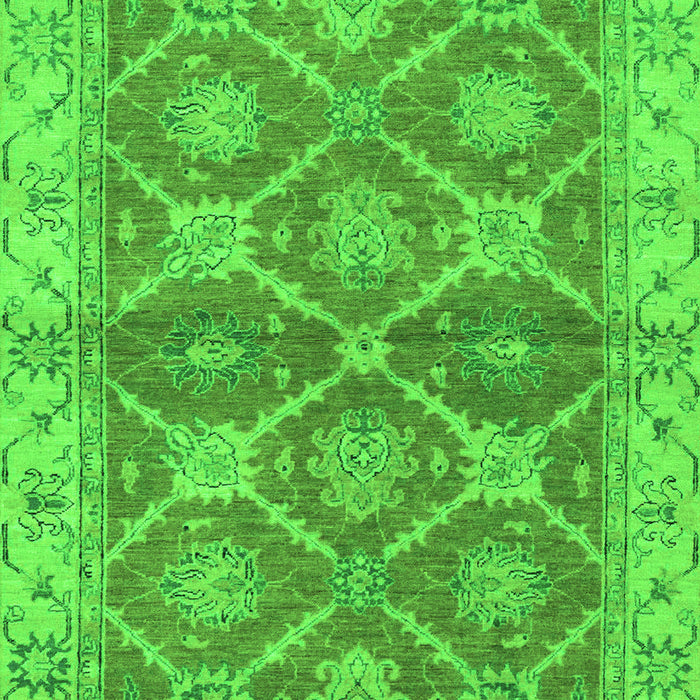 Machine Washable Abstract Green Modern Area Rugs, wshabs2522grn