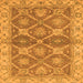 Square Abstract Orange Modern Rug, abs2522org