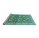 Sideview of Machine Washable Abstract Light Blue Modern Rug, wshabs2522lblu