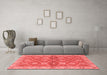 Modern Red Washable Rugs