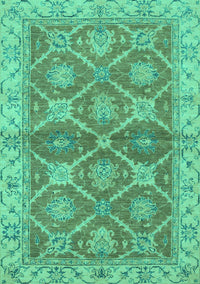 Abstract Turquoise Modern Rug, abs2522turq