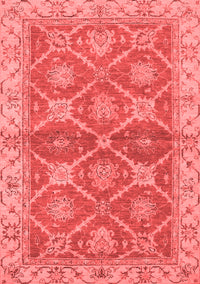 Abstract Red Modern Rug, abs2522red