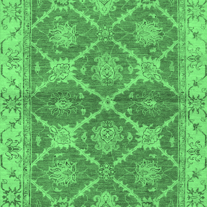 Abstract Emerald Green Modern Rug, abs2522emgrn