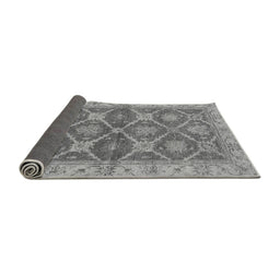 Sideview of Abstract Gray Modern Rug, abs2522gry