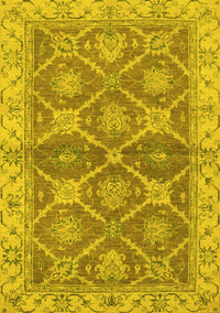 Abstract Yellow Modern Rug, abs2522yw