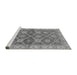 Sideview of Machine Washable Abstract Gray Modern Rug, wshabs2522gry