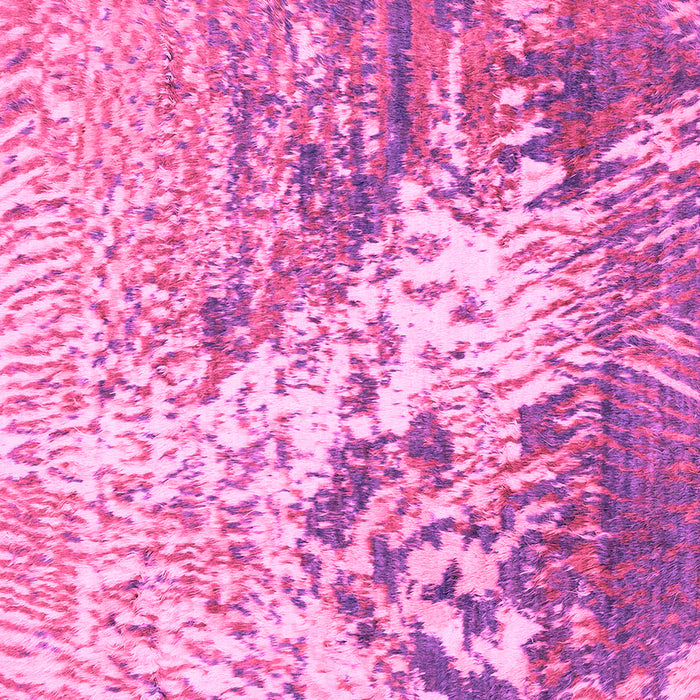 Square Machine Washable Abstract Pink Modern Rug, wshabs2523pnk