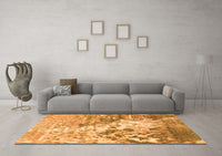 Machine Washable Abstract Orange Modern Rug, wshabs2523org