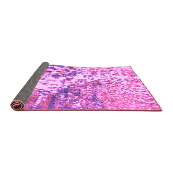 Sideview of Abstract Purple Modern Rug, abs2523pur