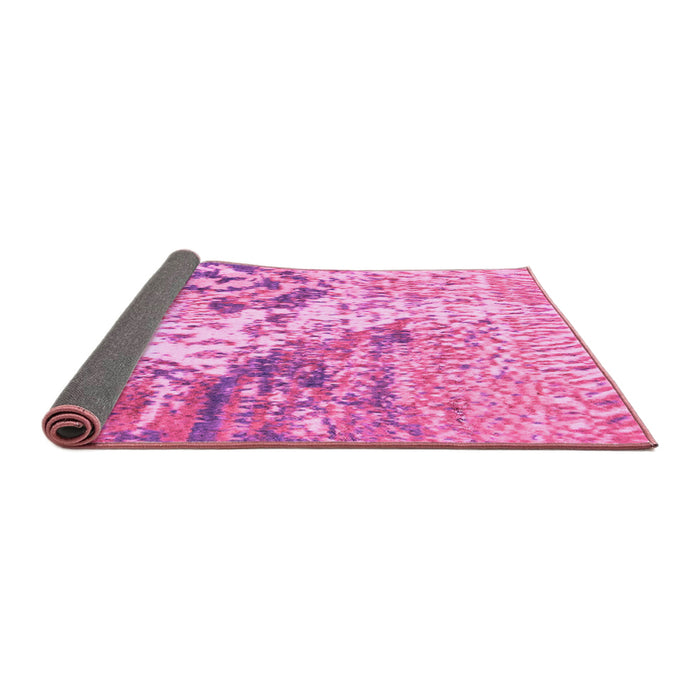 Sideview of Abstract Pink Modern Rug, abs2523pnk