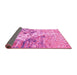 Sideview of Abstract Pink Modern Rug, abs2523pnk