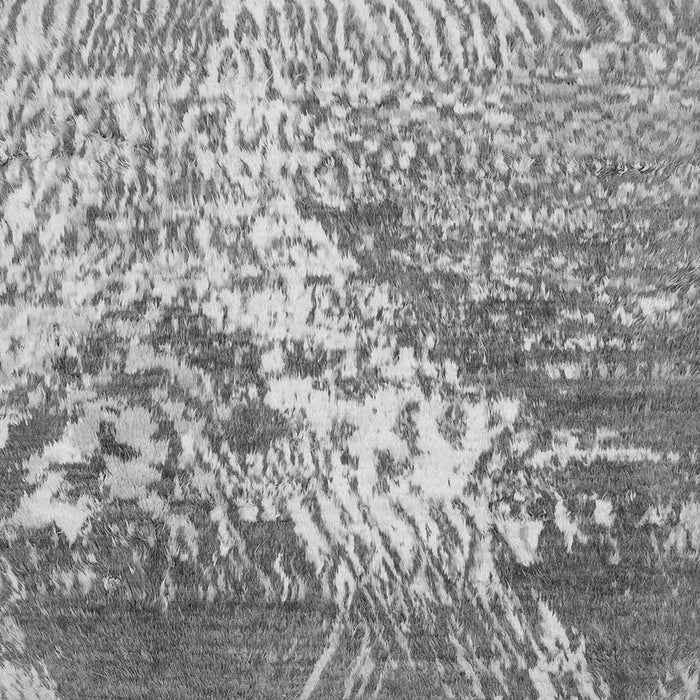 Square Machine Washable Abstract Gray Modern Rug, wshabs2523gry