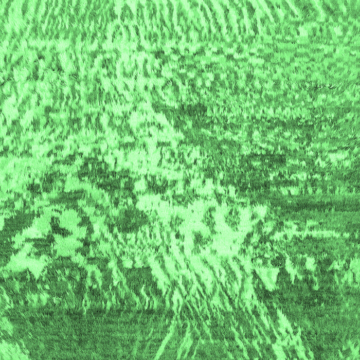 Square Abstract Emerald Green Modern Rug, abs2523emgrn