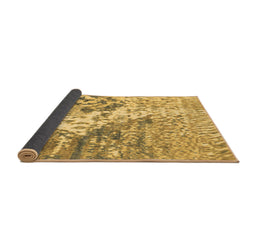 Sideview of Abstract Brown Modern Rug, abs2523brn