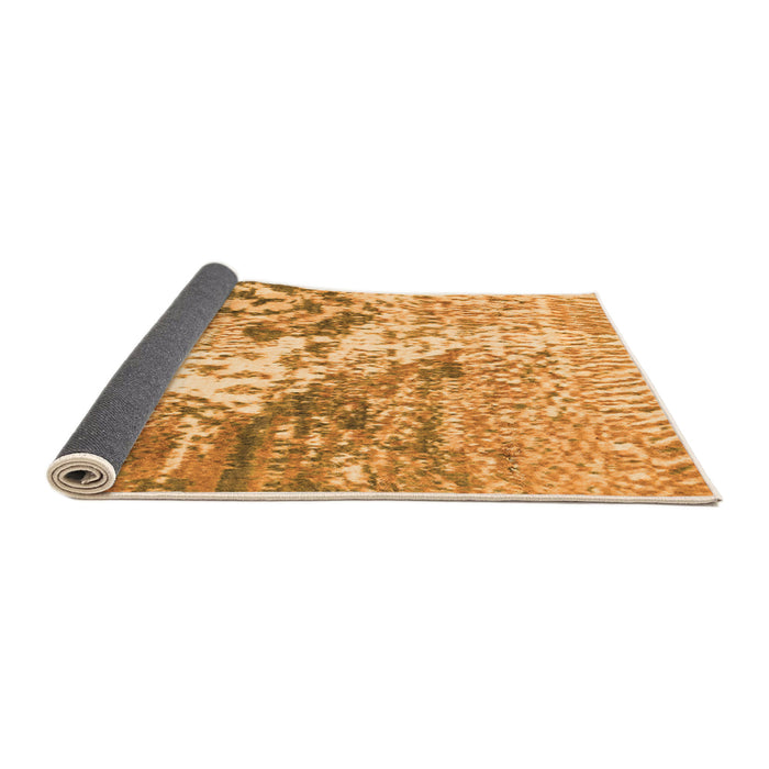 Sideview of Abstract Orange Modern Rug, abs2523org