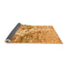 Sideview of Abstract Orange Modern Rug, abs2523org