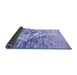 Sideview of Abstract Blue Modern Rug, abs2523blu