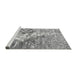 Sideview of Machine Washable Abstract Gray Modern Rug, wshabs2523gry