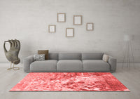 Machine Washable Abstract Red Modern Rug, wshabs2523red