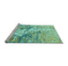 Sideview of Machine Washable Abstract Light Blue Modern Rug, wshabs2523lblu