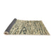 Sideview of Abstract Brown Gold Modern Rug, abs2524