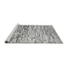 Sideview of Machine Washable Abstract Gray Modern Rug, wshabs2524gry